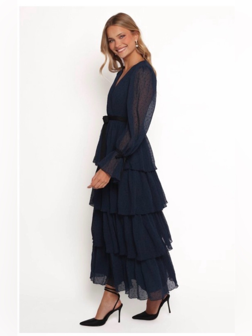 Brand New Petal and Pup Antoinette Long Sleeve Tiered Maxi Dress XL - Picture 5 of 5